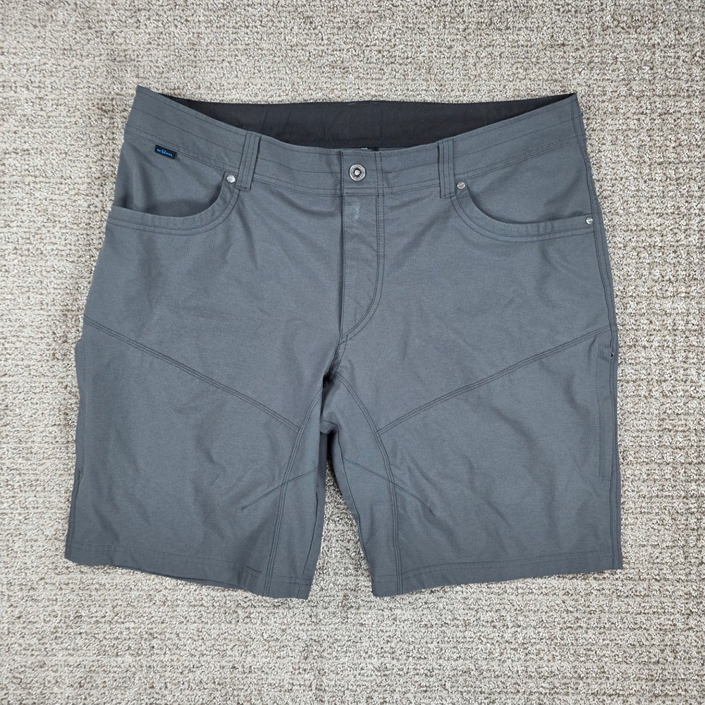 Kuhl Silencr Cargo Shorts Mens 40 Blue Hiking Outdoor Ripstop Nylon